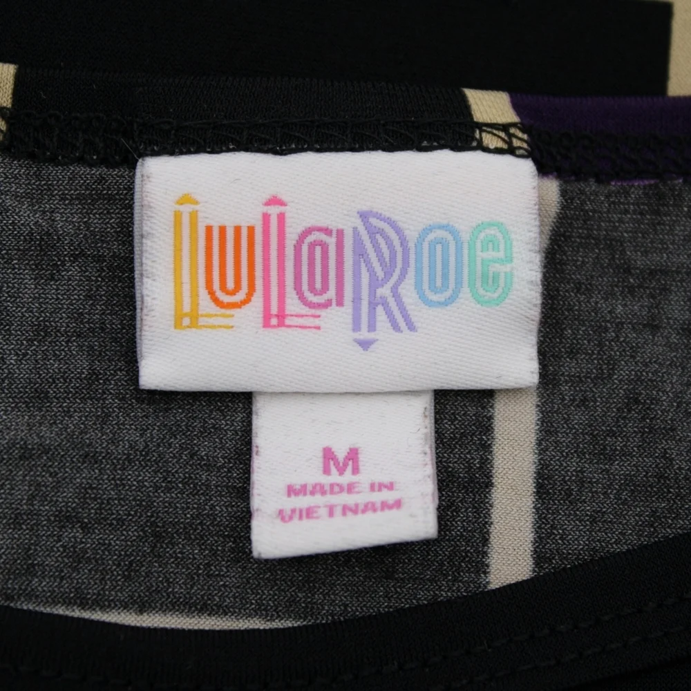 LuLaRoe Black Multicolor Block Sheer (M) - Picture 5 of 5